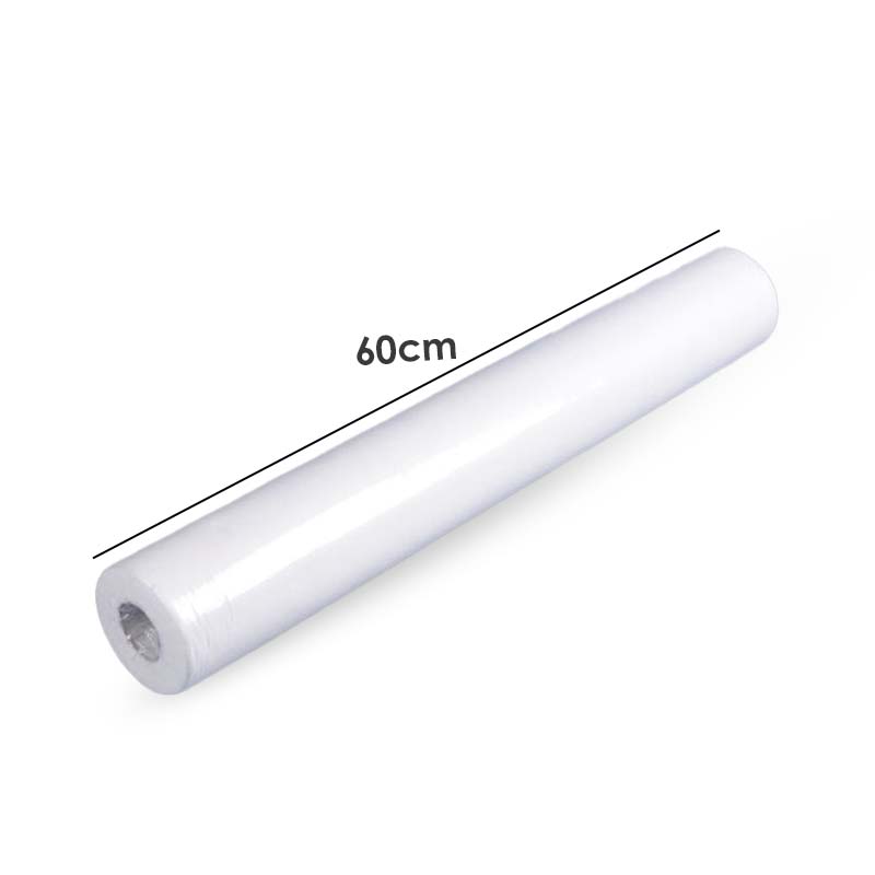 رول ملحفه یکبار مصرف سفید عرض 60 سانت طول 40 متر بسته ده تایی