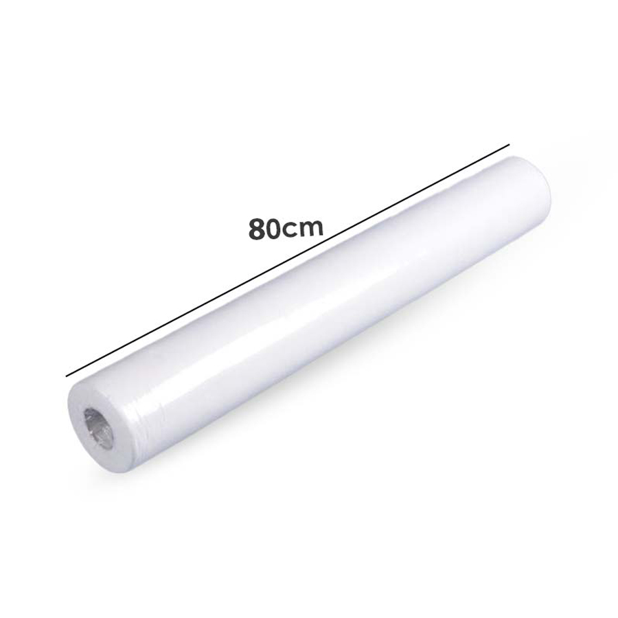 رول ملحفه یکبار مصرف سفید عرض 80 سانت طول 20 متر بسته های ده تایی