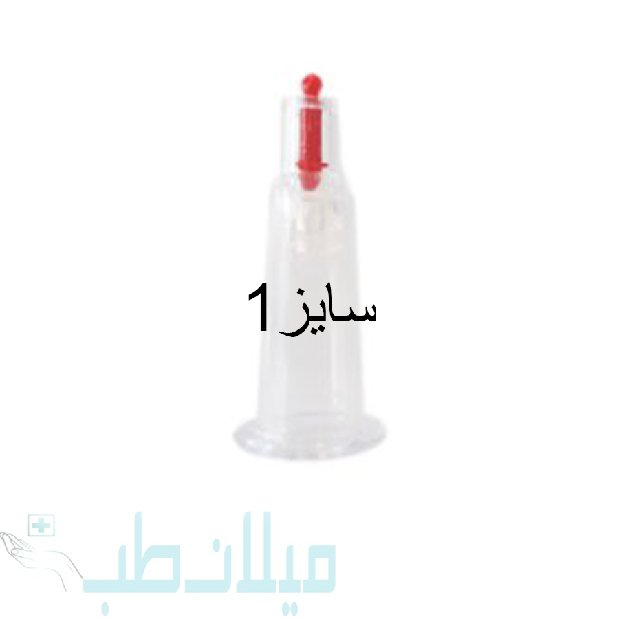 لیوان بادکش شفاف Dr.R سایز 1 بسته ۲۵ عددی