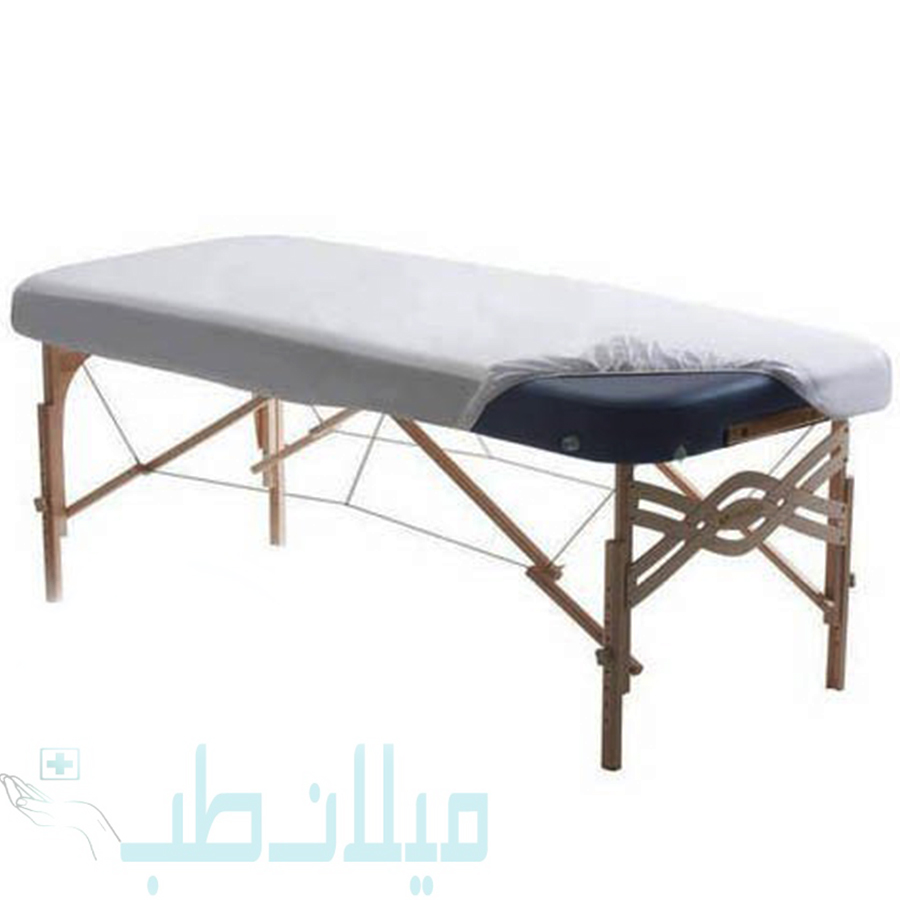 ملحفه سفید دورکش یکبار مصرف عرض 80 سانت طول 220 سانت بسته های 100 عددی