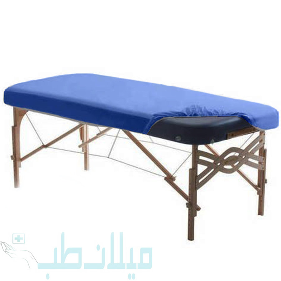 ملحفه آبی دورکش یکبار مصرف عرض 80 سانت طول 220 سانت بسته های 100 عددی